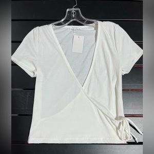 Size Small, White, Adjustable, Women’s Top.